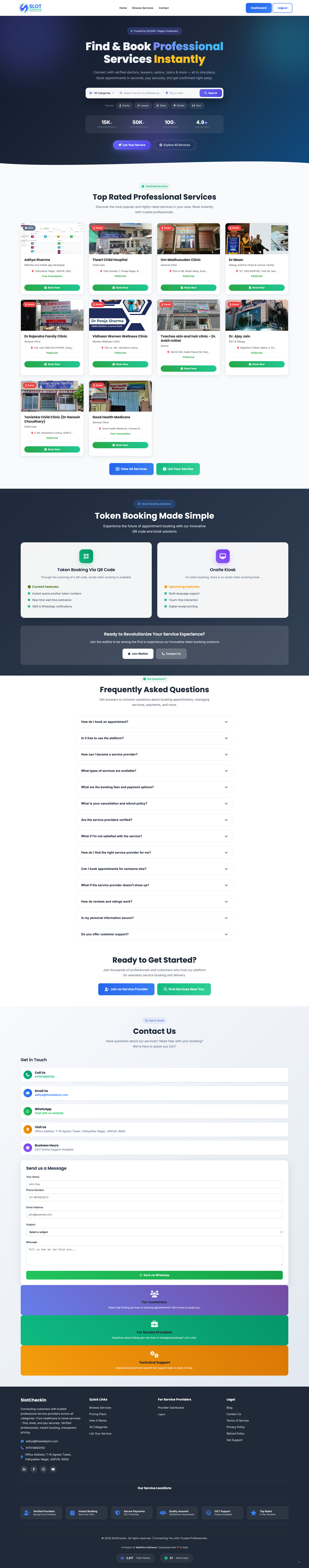Book Appointment Website by WebPino